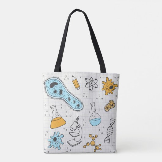 Cool science Geek biology art Tote Bag (Achterkant)