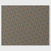 Cool Science Geweldige atoms Grey Gift Wrap Cadeaupapier (Vlak)