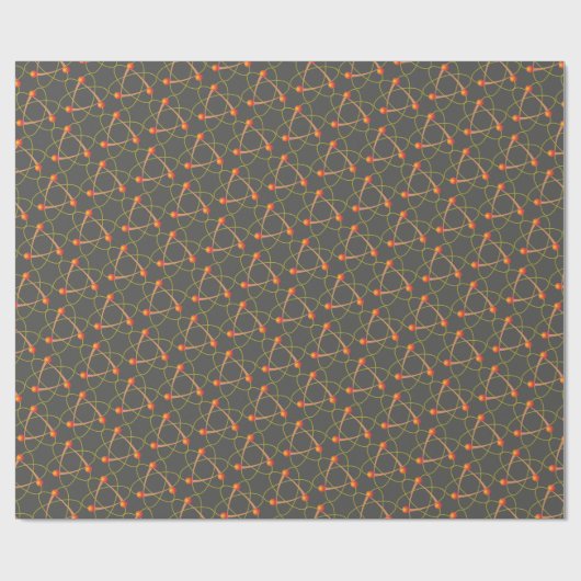 Cool Science Geweldige atoms Grey Gift Wrap Cadeaupapier (Vlak)