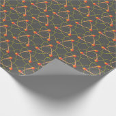 Cool Science Geweldige atoms Grey Gift Wrap Cadeaupapier (Hoek)