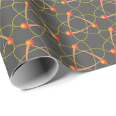 Cool Science Geweldige atoms Grey Gift Wrap Cadeaupapier (Rol Hoek)