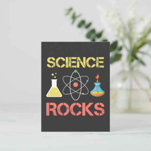 Cool Science Lab Experiments Physicsts Chemistry Briefkaart (Staand voorkant)
