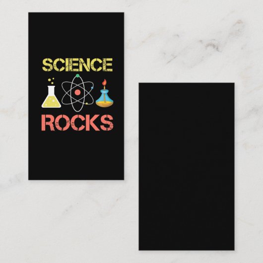 Cool Science Lab Experiments Physicsts Chemistry Visitekaartje (Voorkant / Achterkant)