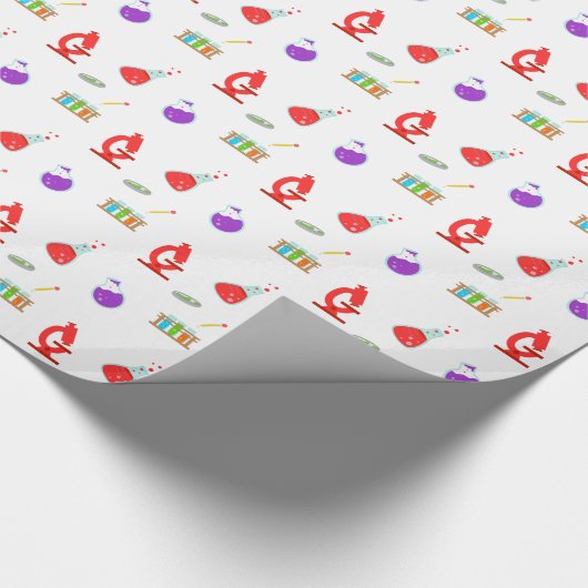 Cool Science Pattern Cadeaupapier (Hoek)