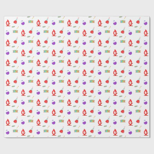 Cool Science Pattern Cadeaupapier (Vlak)