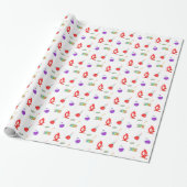 Cool Science Pattern Cadeaupapier (Uitgerold)