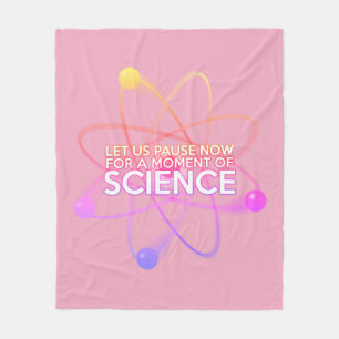 Cool Science Quote Girly Pink Funny Gezegde Fleece Deken