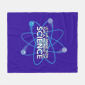 Cool Science Quote Modern Funny Gezegde Fleece Deken (Voorkant (Horizontaal))