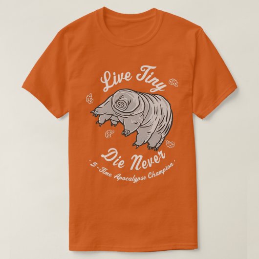 Cool Science sWater Beer Tardigrade Live Tiny Die T-shirt (Design voorkant)