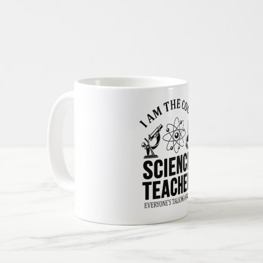 Cool Science Teacher Gift Koffiemok (Voorkant links)