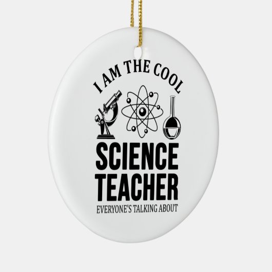 Cool Science Teacher Keramisch Ornament (Rechts)