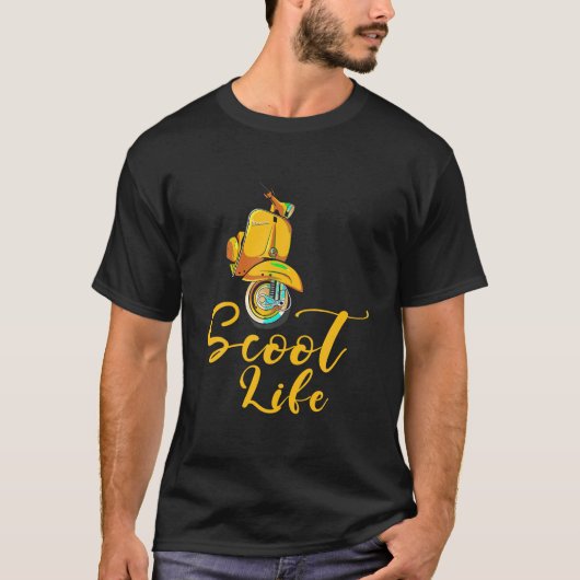Cool Scoot Life Voor Mannen Vrouwen Grappige Scoot T-shirt (Voorkant)