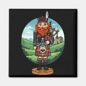 Cool Scottish Nutcracker Bagpes Magneet (Voorkant)