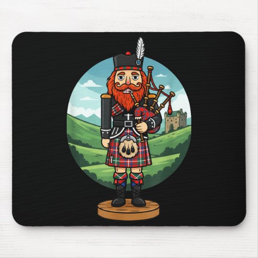 Cool Scottish Nutcracker Bagpes  Muismat (Voorkant)