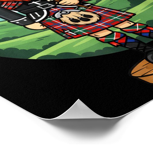 Cool Scottish Nutcracker Bagpes Poster (Hoek)