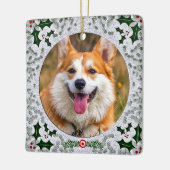Cool Scottish Sutherland Tartan Pet Photo Xmas Keramisch Ornament (Links)