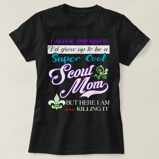 COOL SCOUT MOM Funny Gifts for Women T-shirt (Design voorkant)