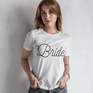 Cool Script Bride T-shirt