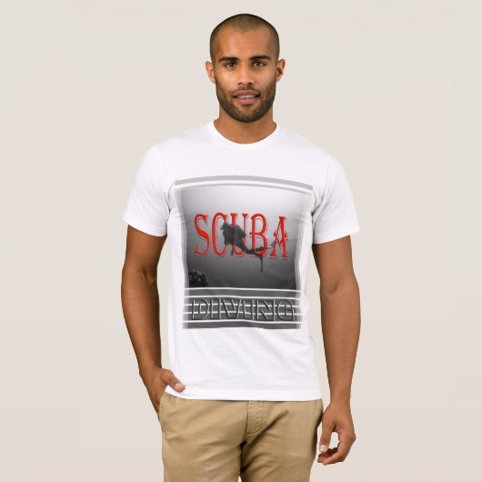 COOL SCUBA DIVER- DEEP UNDERWATER DIVERING T-SHIRT (Voorkant volledig)