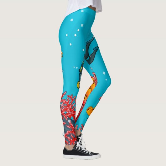 Cool Scuba-duiker-Leggings Leggings (Rechts)