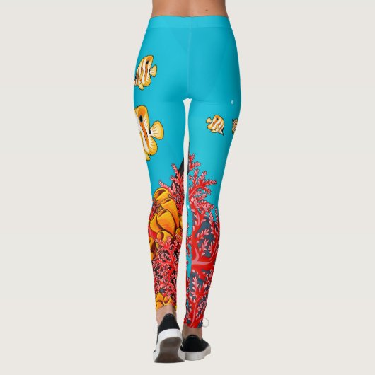 Cool Scuba-duiker-Leggings Leggings (Achterkant)