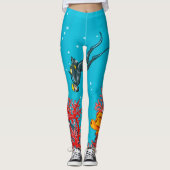Cool Scuba-duiker-Leggings Leggings (Voorkant)
