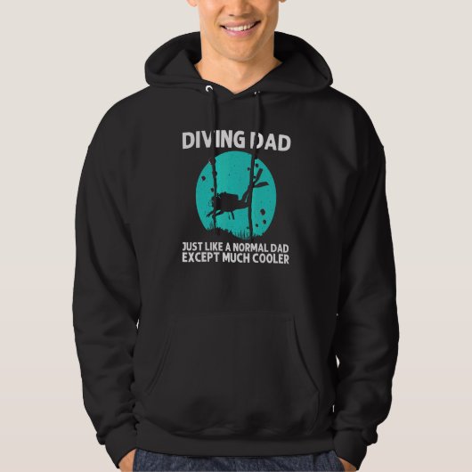 Cool scuba duikt op het beroep van vader dominee hoodie (Voorkant)