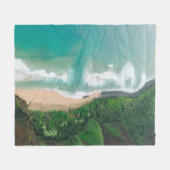 Cool Seascape Fleece Deken (Voorkant (Horizontaal))