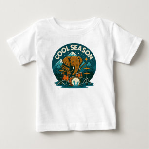 COOl SEASON Elephant Drummer Grafisch Ontwerp Baby
