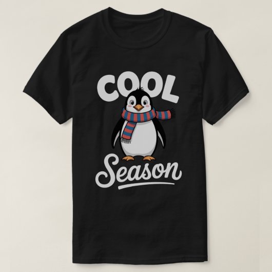 Cool Season Pinguïn Kerst T-shirt (Design voorkant)