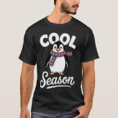 Cool Season Pinguïn Kerst T-shirt (Voorkant)
