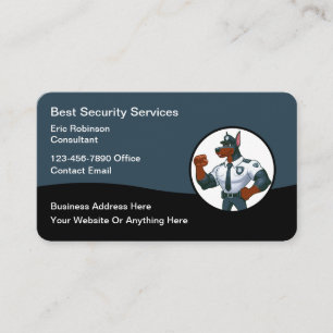 Cool Security Services Visitekaartje Design