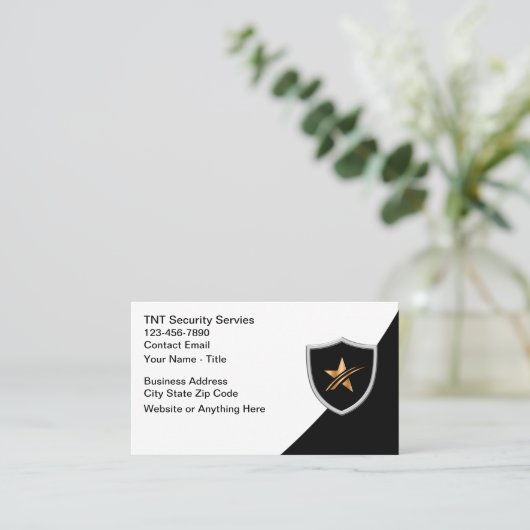 Cool Security Services-Visitekaartjes Visitekaartje (Staand voorkant)