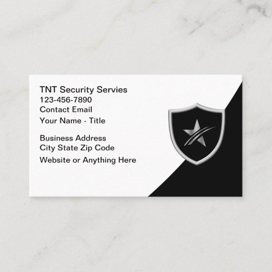 Cool Security Services-Visitekaartjes Visitekaartje (Voorkant)