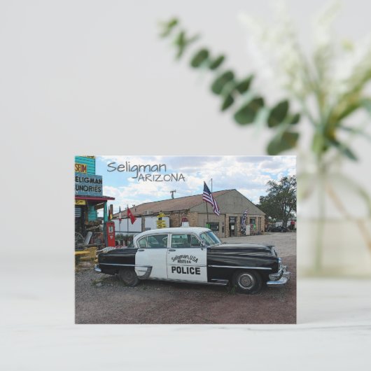 Cool Seligman Route 66 Briefkaart! Briefkaart (Staand voorkant)