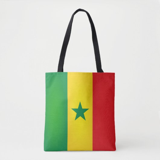 Cool Senegal Flag Mode Tote Bag (Voorkant)