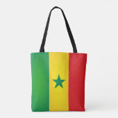 Cool Senegal Flag Mode Tote Bag (Achterkant)
