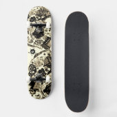 Cool Sepia Black Persoonlijk Skateboard (Voorkant)