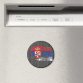 Cool Servisch vlagontwerp Magneet (Insitu (Vaatwasser))