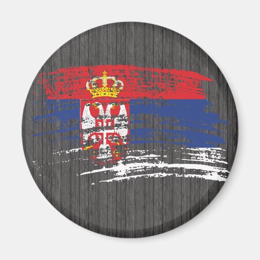 Cool Servisch vlagontwerp Magneet (Voorkant)