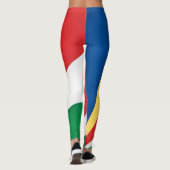 Cool Seychellen Flag Mode Leggings (Achterkant)