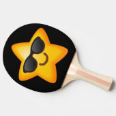 Cool Shades Emoji Star Tafeltennisbatje (Zijkant)