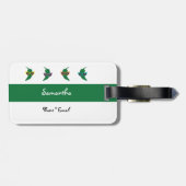 Cool Shades Green Chili Pattern Bagagelabel (Achterkant horizontaal)