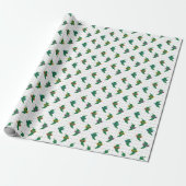 Cool Shades Green Chili Pattern Cadeaupapier (Uitgerold)