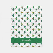 Cool Shades Green Chili Pattern Fleece Deken (Voorkant)