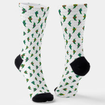 Cool Shades Green Chili Pattern Socks