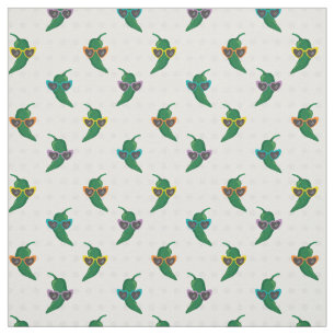 Cool Shades Green Chili Pattern Stof