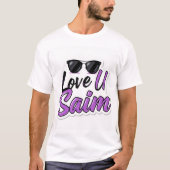 Cool Shades Love U Saim T-shirt (Voorkant)