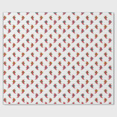 Cool Shades Red Chili Pattern Cadeaupapier (Vlak)