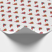Cool Shades Red Chili Pattern Cadeaupapier (Hoek)